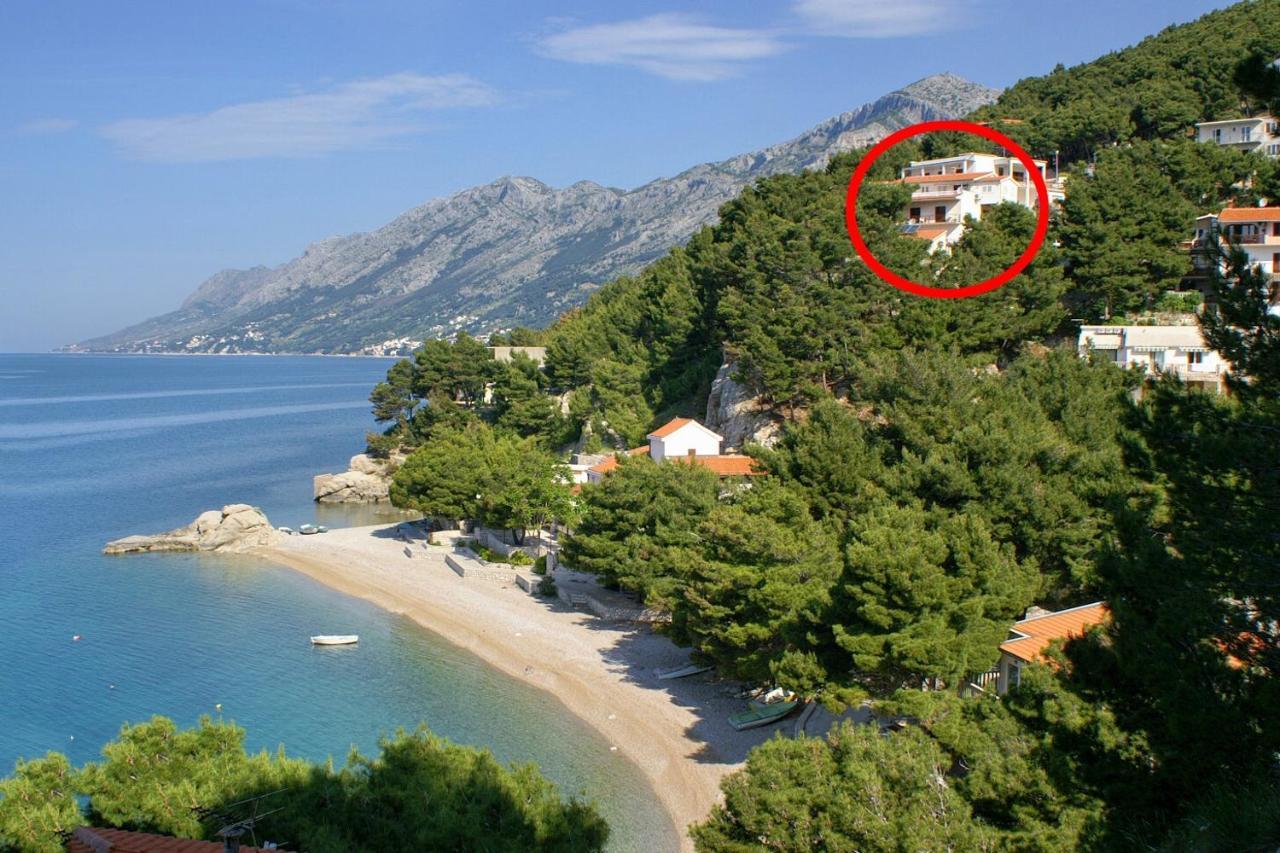 Apartments By The Sea Brela, Makarska - 6688 Exteriör bild